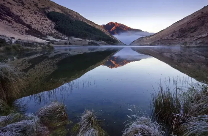 Framed Print : Morning reflections at Lake Kirkpatrick, Otago, New Zealand Framed Print : Morning reflections at Lake Kirkpatrick, Otago, New Zealand
