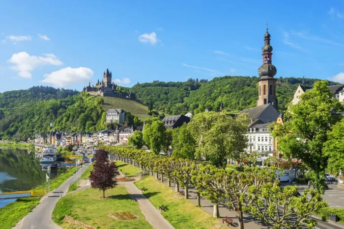 Framed Print : Morning view on Cochem, Mosel Valley, Eifel, Rhineland-Palatinate, Germany Framed Print : Morning view on Cochem, Mosel Valley, Eifel, Rhineland-Palatinate, Germany