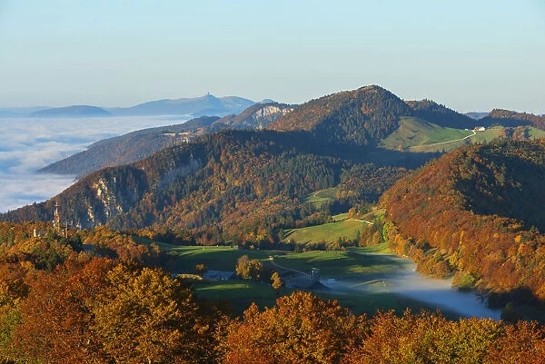 Morning view from Weissenstein, Solothurn, Switzerland