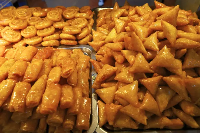 Framed Print : Moroccan Pastries, Fez, Morocco, North Africa Framed Print : Moroccan Pastries, Fez, Morocco, North Africa