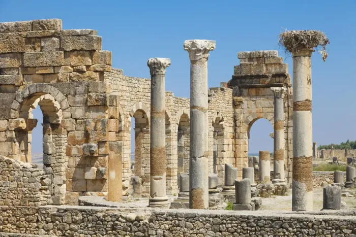 Framed Print : Morocco, Al-Magreb, Archaeological Site of Volubilis