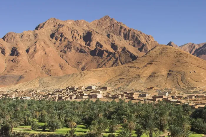 Framed Print : Morocco, Anti Atlas mountains between Tata and Tafraoute, Village