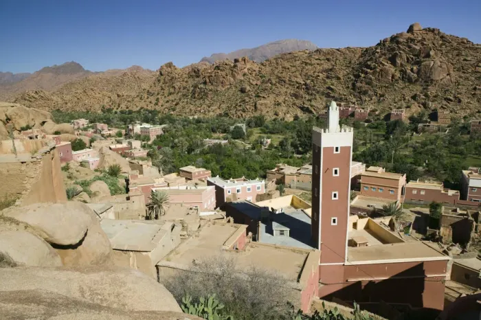 Framed Print : Morocco, Anti Atlas-TAFRAOUTE Area, ADAI- Red Mosque Framed Print : Morocco, Anti Atlas-TAFRAOUTE Area, ADAI- Red Mosque
