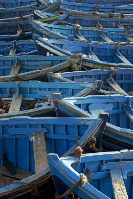 Framed Print : Morocco, Essaouira. The traditional fishing port. Influenced heavily both physically Framed Print : Morocco, Essaouira. The traditional fishing port. Influenced heavily both physically