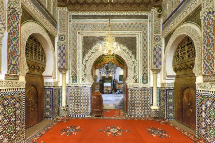 Framed Print : Morocco, Fes, Medina (Old Town), Zaouia Moulay Idriss II Mausoleum Framed Print : Morocco, Fes, Medina (Old Town), Zaouia Moulay Idriss II Mausoleum