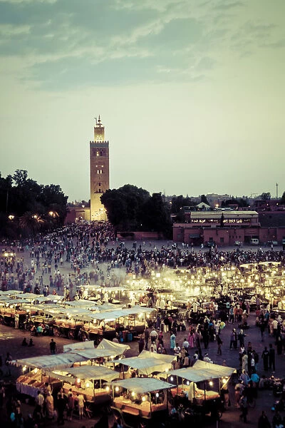 Morocco, Marrakech, Djemaa el-Fna Square
