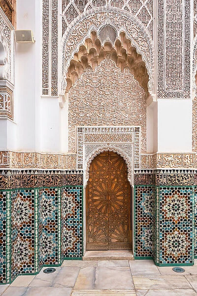 Morocco, Marrakech, Medina, UNESCO World Heitage Site, Ben Youssef medersa