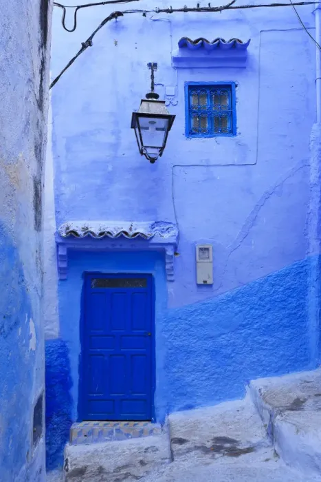 Framed Print : Morocco, Rif Mountains, Chefchaouen, Medina