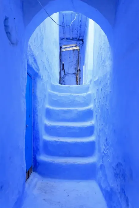 Framed Print : Morocco, Rif Mountains, Chefchaouen, Medina Framed Print : Morocco, Rif Mountains, Chefchaouen, Medina