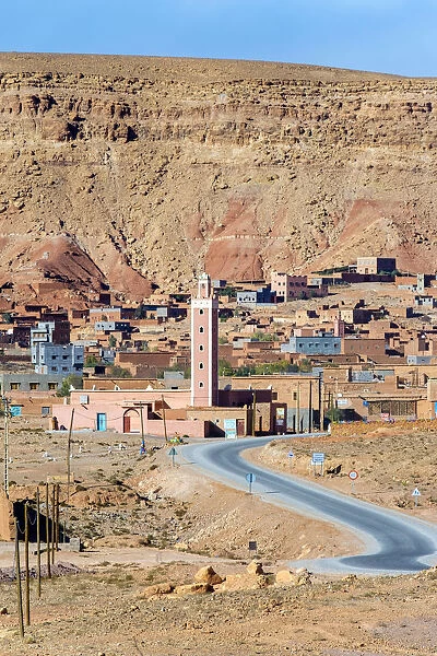 Morocco, Souss-Massa (Sous-Massa-Draa), Ouarzazate Province. Village of Tamedakhte