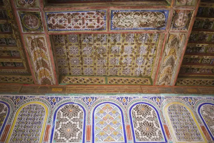Framed Print : Morocco, South of the High Atlas, Ouarzazate, Taourirt Kasbah / Ornate Ceiling Framed Print : Morocco, South of the High Atlas, Ouarzazate, Taourirt Kasbah / Ornate Ceiling
