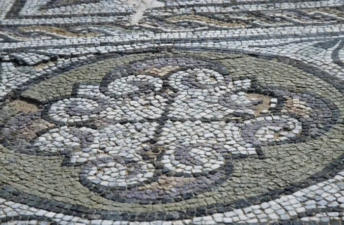 Framed Print : A mosaic on the floor of the Seaward or Ocean Baths Framed Print : A mosaic on the floor of the Seaward or Ocean Baths