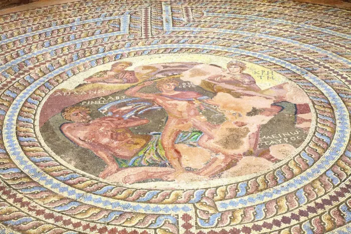 Framed Print : Mosaics at House of Theseus, Kato Pathos Archaeological Park, Pathos, Cyprus, Eastern Framed Print : Mosaics at House of Theseus, Kato Pathos Archaeological Park, Pathos, Cyprus, Eastern