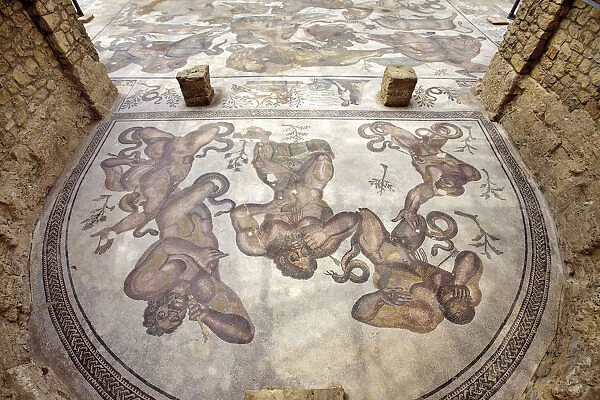 Mosaics, Villa Romana Casale, Piazza Armerina, Sicily, Italy