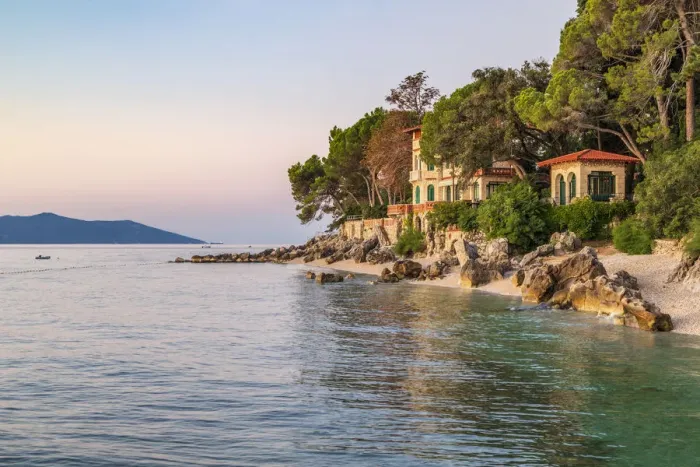 Framed Print : Moscenicka Draga, tourist destination, Kvarner Bay, Opatija riviera, Adriatic Sea Framed Print : Moscenicka Draga, tourist destination, Kvarner Bay, Opatija riviera, Adriatic Sea