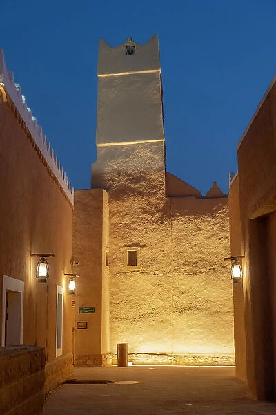 Mosque at Bujairi Terrace, Diriyah, Riyadh, Saudi Arabia