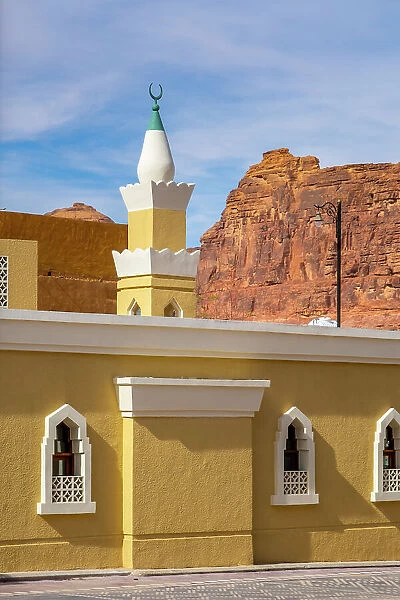 Mosque in the Old town of Al-Ula, Medina Province, Saudi Arabia