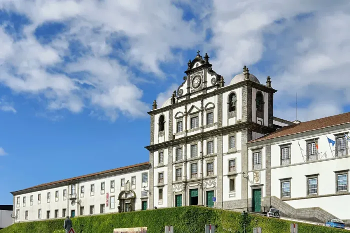 Framed Print : Motherchurch of Sao Salvador and Museum of Horta. Faial island, Azores islands. Portugal Framed Print : Motherchurch of Sao Salvador and Museum of Horta. Faial island, Azores islands. Portugal