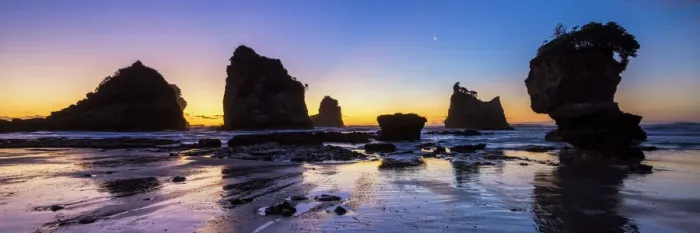 Framed Print : Motukiekie Beach at Sunset, New Zealand Framed Print : Motukiekie Beach at Sunset, New Zealand