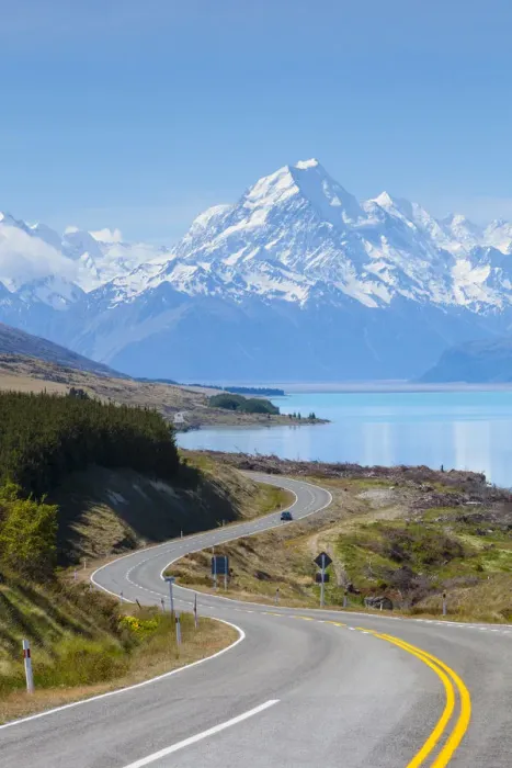 Framed Print : Mount Cook (Aoraki), Lake Pukaki, Mackenzie Country, Canterbury, South Island, New Framed Print : Mount Cook (Aoraki), Lake Pukaki, Mackenzie Country, Canterbury, South Island, New