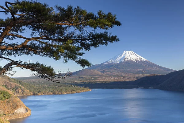 Mount Fuji and Lake Motosu, Yamanashi Prefecture, Japan