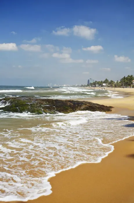 Framed Print : Mount Lavinia Beach, Mount Lavinia, Colombo, Sri Lanka