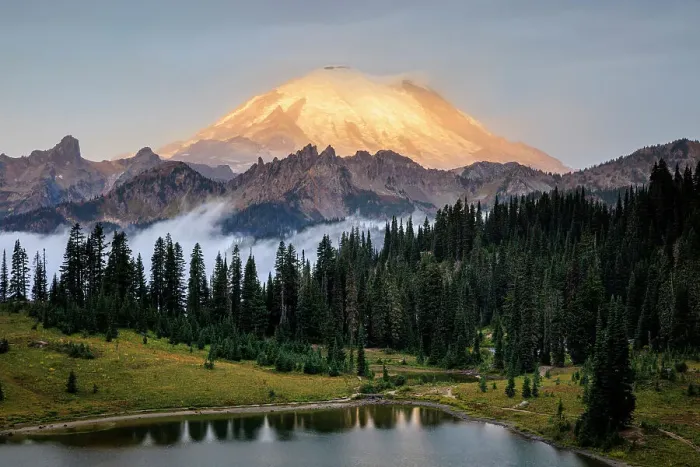 Framed Print : Mount Rainier and Tipsoo Lake, Mount Rainier National Park, Washington, USA Framed Print : Mount Rainier and Tipsoo Lake, Mount Rainier National Park, Washington, USA