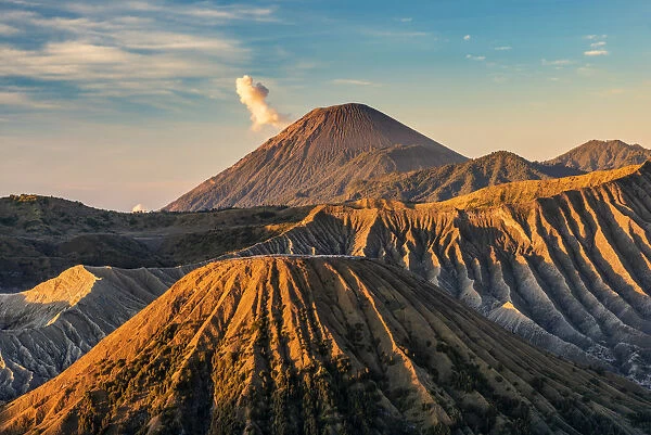 Mount Semeru erupting, Bromo Tengger Semeru National Park, Java, Indonesia