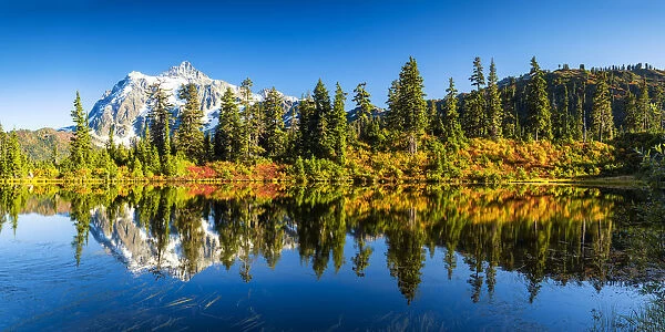 Mount Shuksan Reflecting in Highwood Lake, Mt