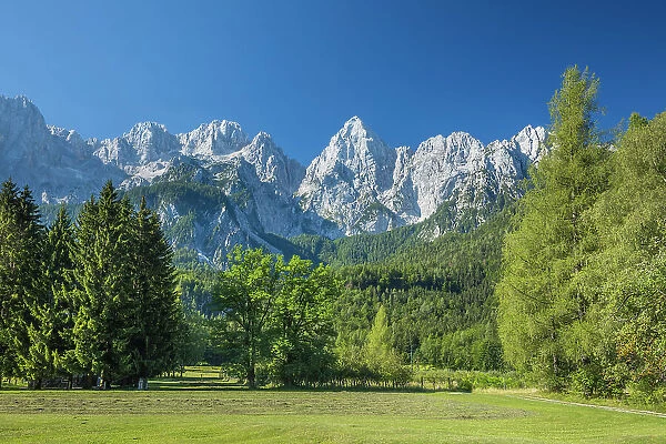 Mount Spik and the Julian Alps, Kranjska Gora, Triglav National Park, Slovenia