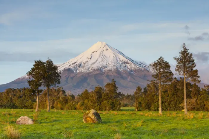 Framed Print : Mount Taranaki (Egmont) illuminated at sunrise, North Island, New Zealand Framed Print : Mount Taranaki (Egmont) illuminated at sunrise, North Island, New Zealand