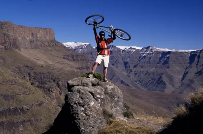 Framed Print : Mountain biker Framed Print : Mountain biker