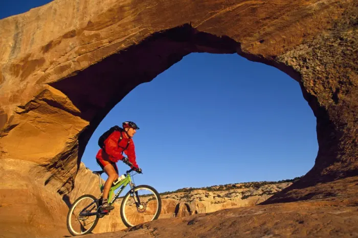 Framed Print : Mountain biking, Moab, Utah, USA Framed Print : Mountain biking, Moab, Utah, USA