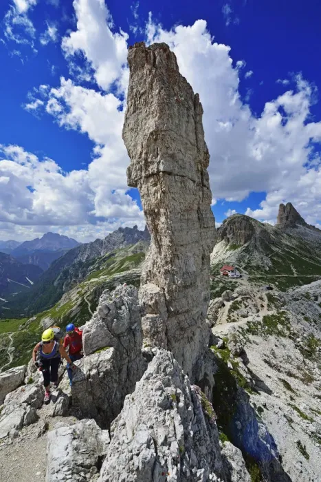 Framed Print : Mountain Climbing at the pinnacle frankfurters, Sexten Dolomites, Alta Pusteria, South Framed Print : Mountain Climbing at the pinnacle frankfurters, Sexten Dolomites, Alta Pusteria, South