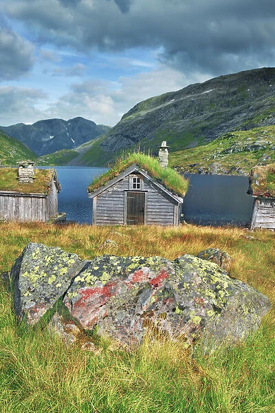 Mountain huts - Norway, Sogn og Fjordane, Sognefjord, north of Dragsvik