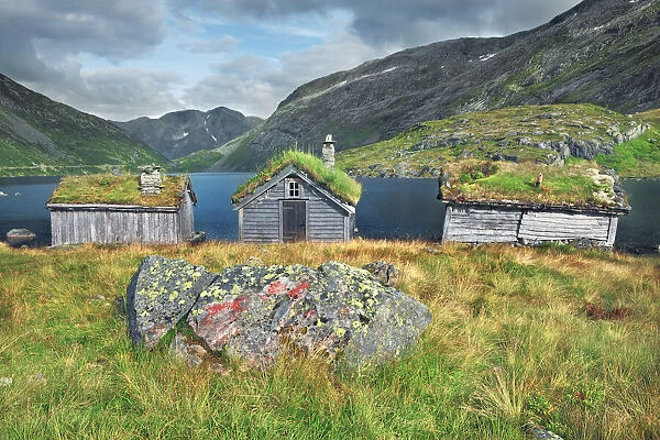 Mountain huts - Norway, Sogn og Fjordane, Sognefjord, north of Dragsvik