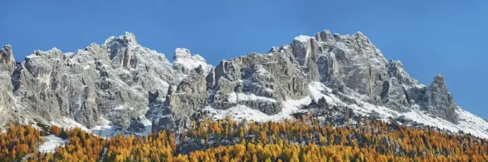 Framed Print : Mountain impression Cadini di Misurina with larch forest - Italy, Veneto, Belluno Framed Print : Mountain impression Cadini di Misurina with larch forest - Italy, Veneto, Belluno