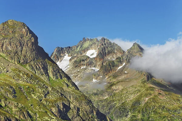 Mountain impression east Sustenpass - Switzerland, Bern, Uri, Sustenpass - Alps