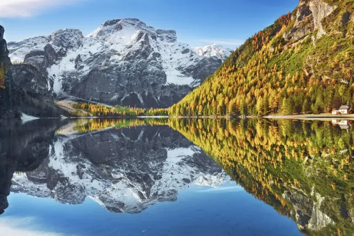 Framed Print : Mountain impression Lake Prags with Seekofel - Italy, Trentino-Alto Adige, South Tyrol Framed Print : Mountain impression Lake Prags with Seekofel - Italy, Trentino-Alto Adige, South Tyrol