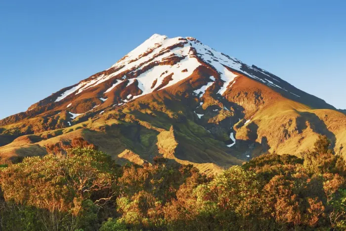 Framed Print : Mountain impression Mount Egmont - New Zealand, North Island, Taranaki, South Taranaki