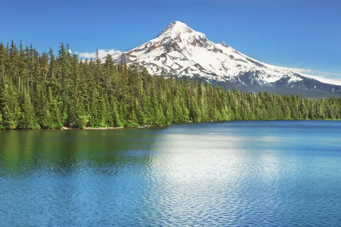 Framed Print : Mountain impression Mount Hood at Lost Lake - USA, Oregon, Hood River Framed Print : Mountain impression Mount Hood at Lost Lake - USA, Oregon, Hood River