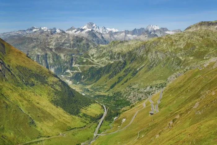 Framed Print : Mountain impression view on Grimselpass - Switzerland, Valais, Uri, Furka Pass - Alps