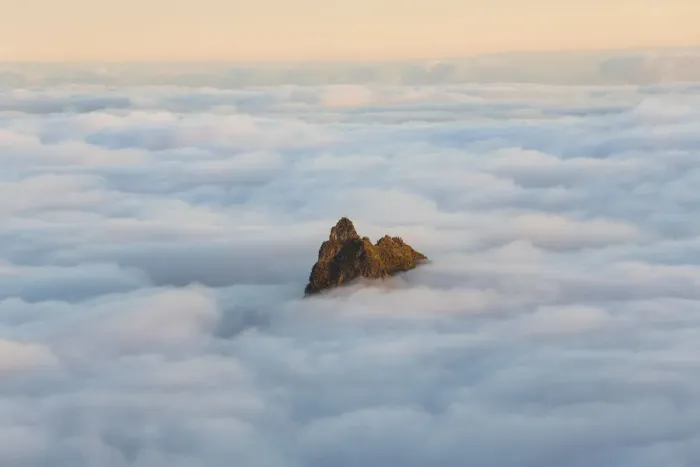 Framed Print : Mountain peak above the clouds, Santo Antao, Cape Verde Framed Print : Mountain peak above the clouds, Santo Antao, Cape Verde