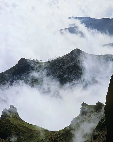 The mountain peaks of Pico do Areeiro, in the Madeira island, Portugal