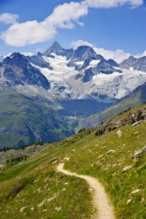 Framed Print : Mountain route around the Matterhorn, Switzerland