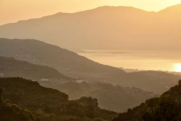 Mountain Scenery in Deliana, Crete, Greece, Europe