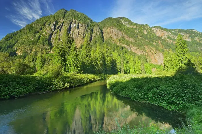 Framed Print : Mountains of the Cascade Range and river, E. C. Manning Provincial Park, British Columbia, Canada Framed Print : Mountains of the Cascade Range and river, E. C. Manning Provincial Park, British Columbia, Canada