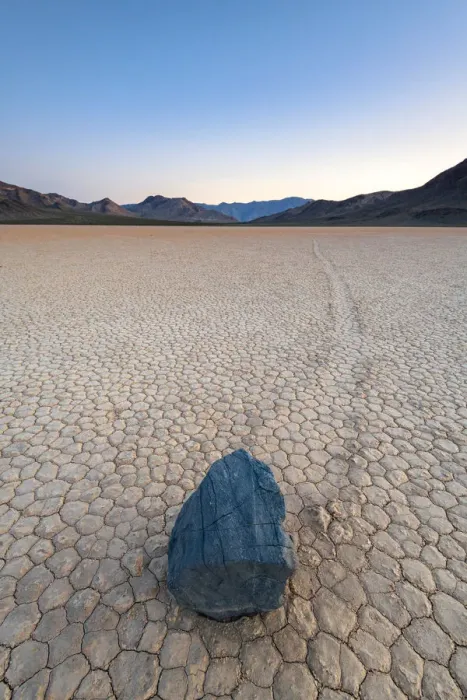 Framed Print : Moving boulders at Racetrack playa, Death Valley National park, California, USA Framed Print : Moving boulders at Racetrack playa, Death Valley National park, California, USA