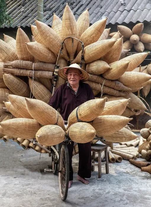Framed Print : Mr Luong Son Bac, legendary maker of traditional bamboo fish traps, Thu Sy Village, near Hanoi, Vietnam Framed Print : Mr Luong Son Bac, legendary maker of traditional bamboo fish traps, Thu Sy Village, near Hanoi, Vietnam
