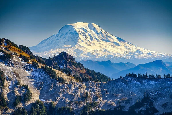 Mt. Adams and Tatoosh Range, Mt. Rainier National Park, Washington, USA
